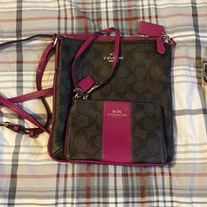Coach bag and wallet set